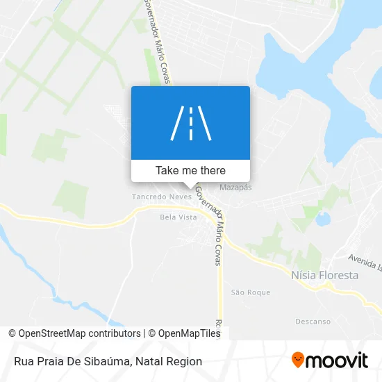 Rua Praia De Sibaúma map
