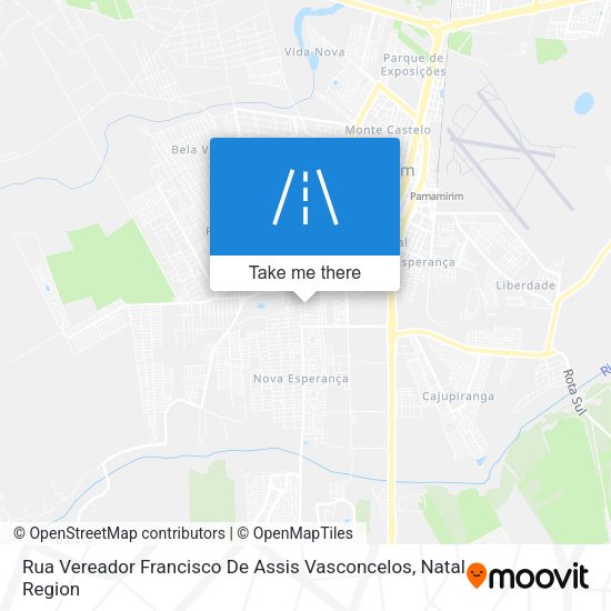 Rua Vereador Francisco De Assis Vasconcelos map
