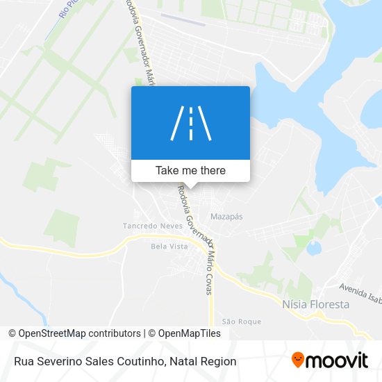 Rua Severino Sales Coutinho map