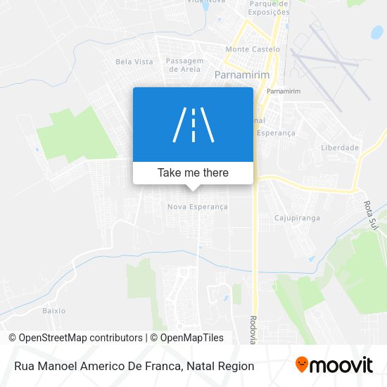 Rua Manoel Americo De Franca map