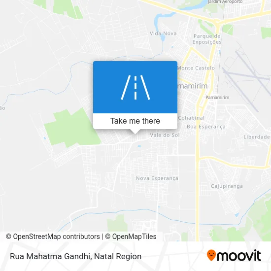 Rua Mahatma Gandhi map