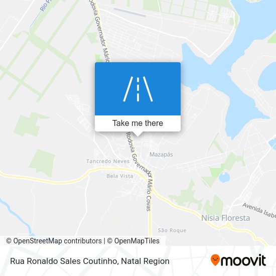 Rua Ronaldo Sales Coutinho map