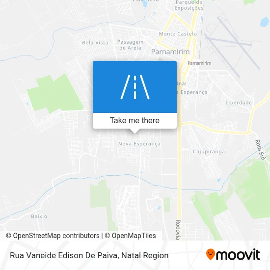 Rua Vaneide Edison De Paiva map