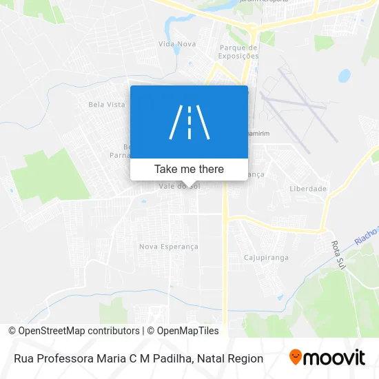 Rua Professora Maria C M Padilha map