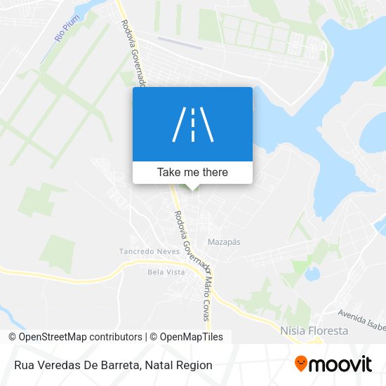 Rua Veredas De Barreta map
