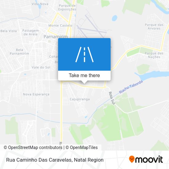 Rua Caminho Das Caravelas map