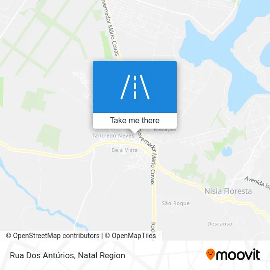 Rua Dos Antúrios map