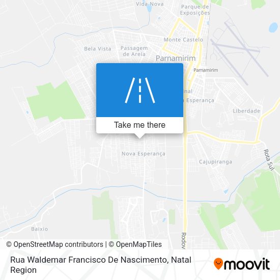 Rua Waldemar Francisco De Nascimento map