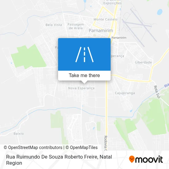 Rua Ruimundo De Souza Roberto Freire map