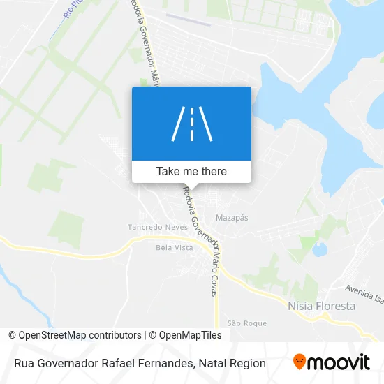 Rua Governador Rafael Fernandes map