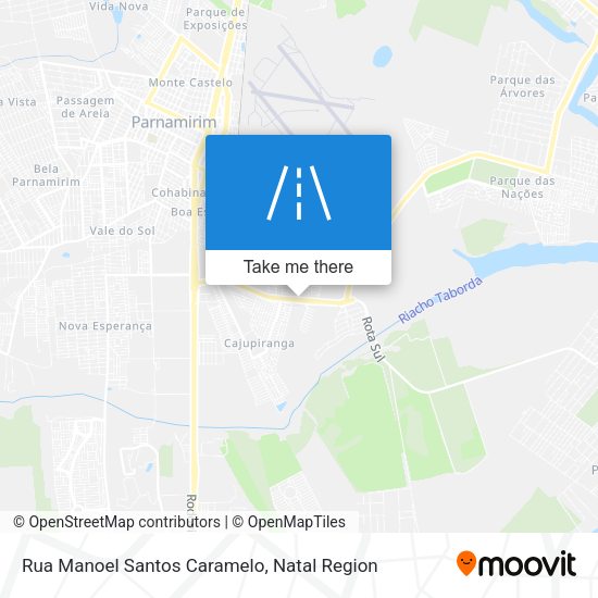 Rua Manoel Santos Caramelo map