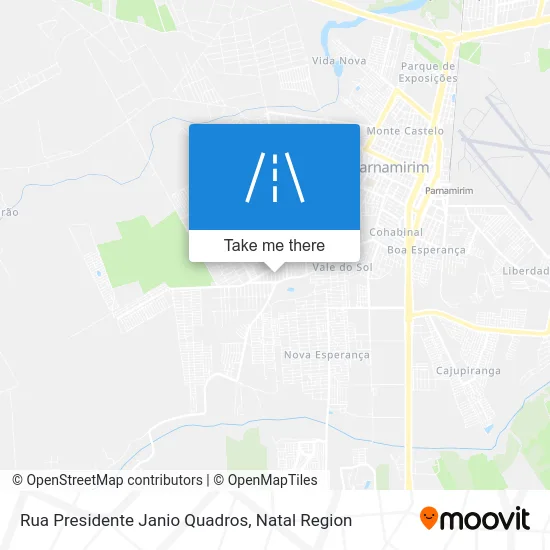Rua Presidente Janio Quadros map