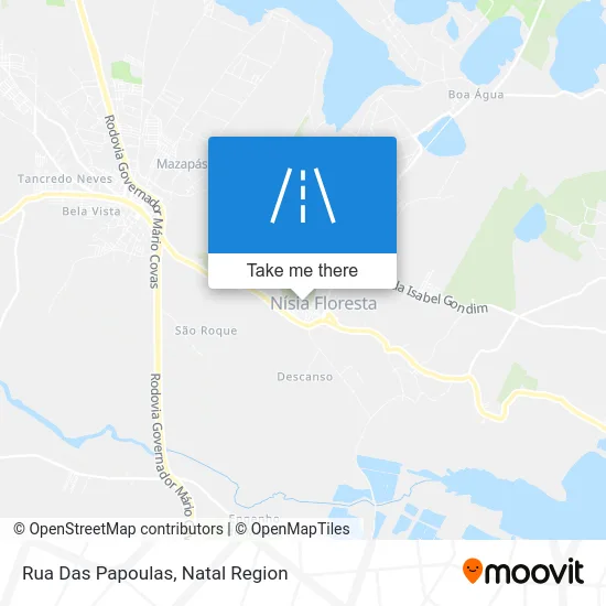 Rua Das Papoulas map