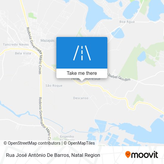Rua José Antônio De Barros map