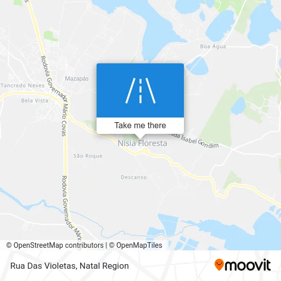 Rua Das Violetas map