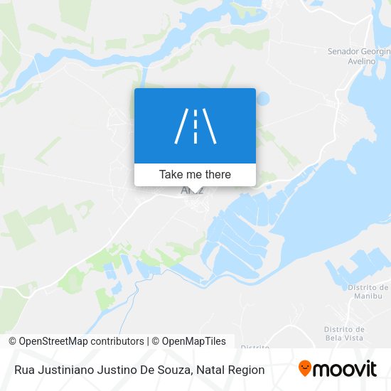 Rua Justiniano Justino De Souza map
