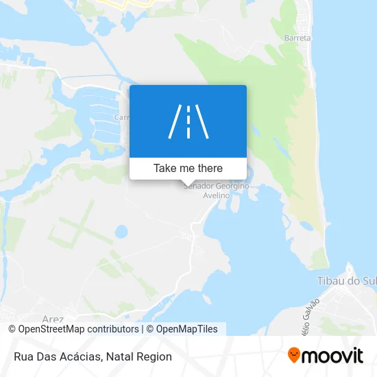 Rua Das Acácias map