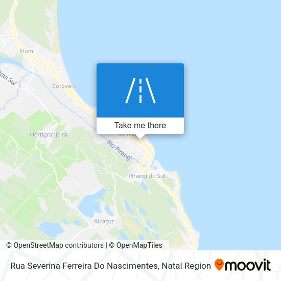 Rua Severina Ferreira Do Nascimentes map