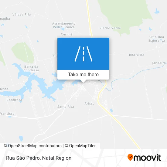 Rua São Pedro map