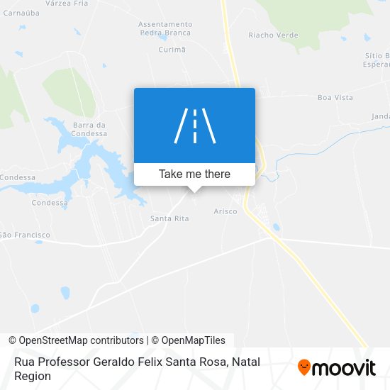 Rua Professor Geraldo Felix Santa Rosa map