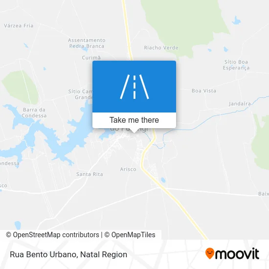 Rua Bento Urbano map