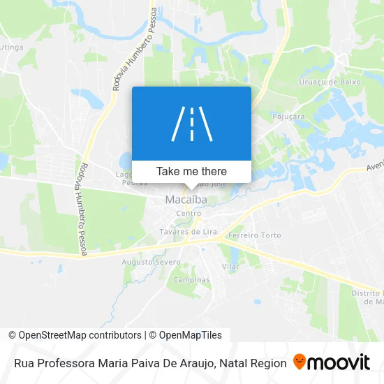 Rua Professora Maria Paiva De Araujo map