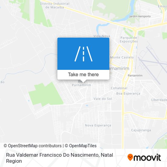 Rua Valdemar Francisco Do Nascimento map