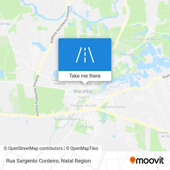 Rua Sargento Cordeiro map