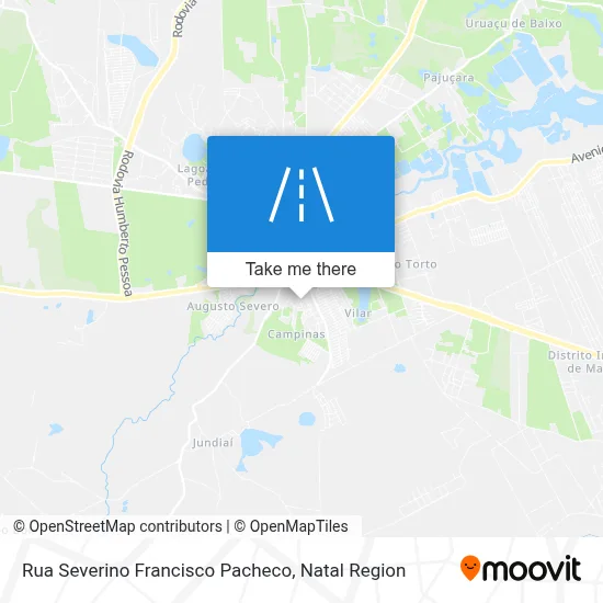 Rua Severino Francisco Pacheco map