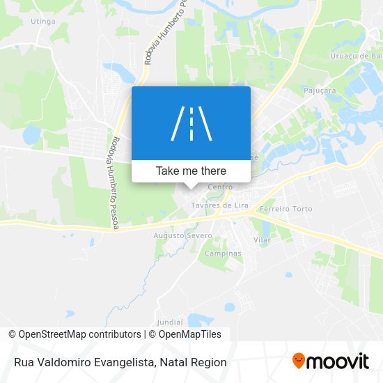 Rua Valdomiro Evangelista map