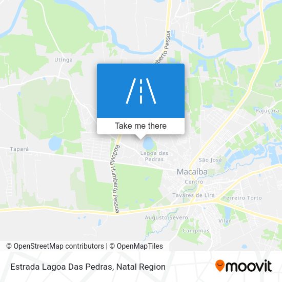 Estrada Lagoa Das Pedras map