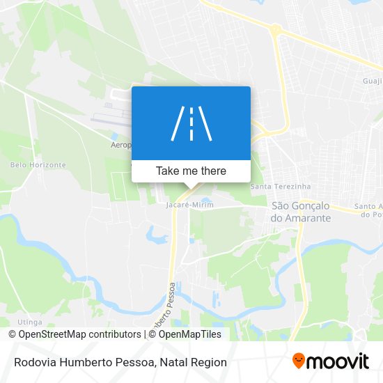 Rodovia Humberto Pessoa map