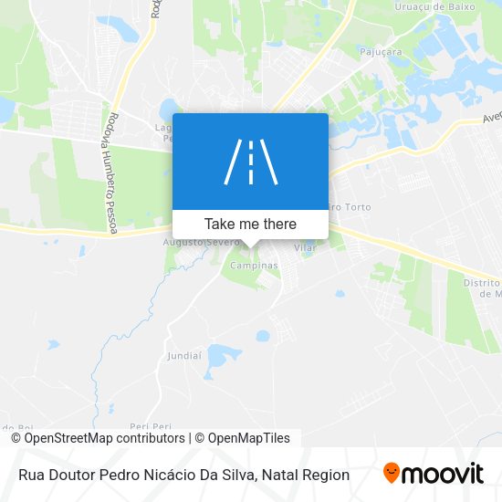 Rua Doutor Pedro Nicácio Da Silva map