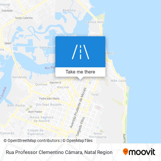 Mapa Rua Professor Clementino Câmara
