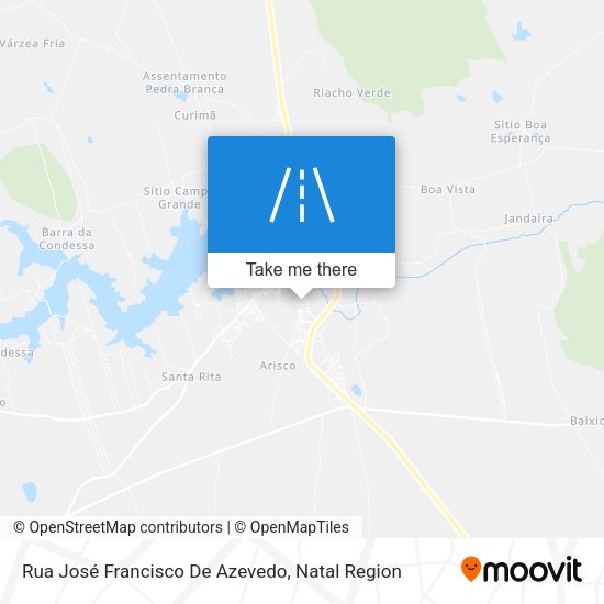Rua José Francisco De Azevedo map