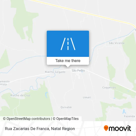 Rua Zacarias De Franca map