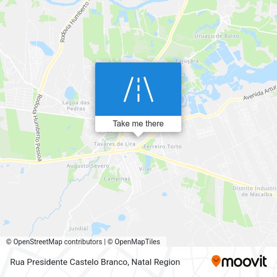 Rua Presidente Castelo Branco map