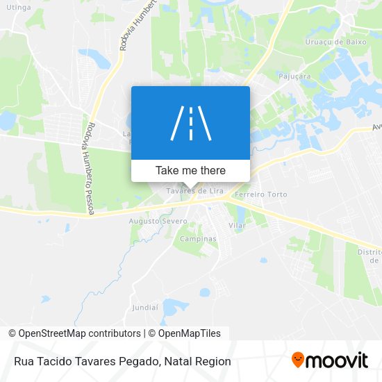 Rua Tacido Tavares Pegado map