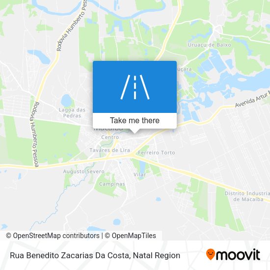 Rua Benedito Zacarias Da Costa map