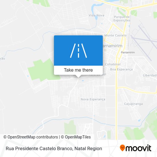 Rua Presidente Castelo Branco map