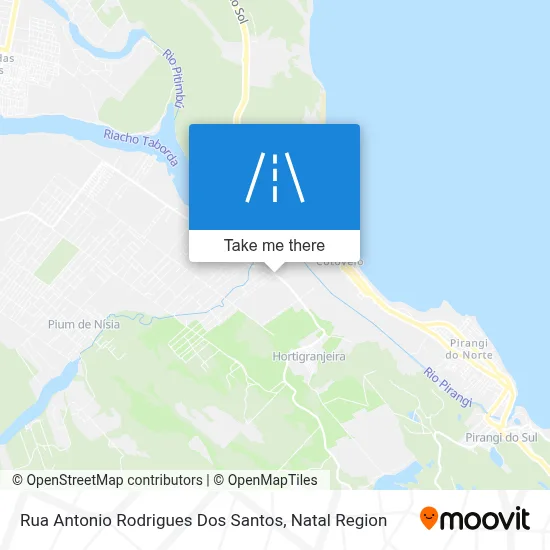 Rua Antonio Rodrigues Dos Santos map