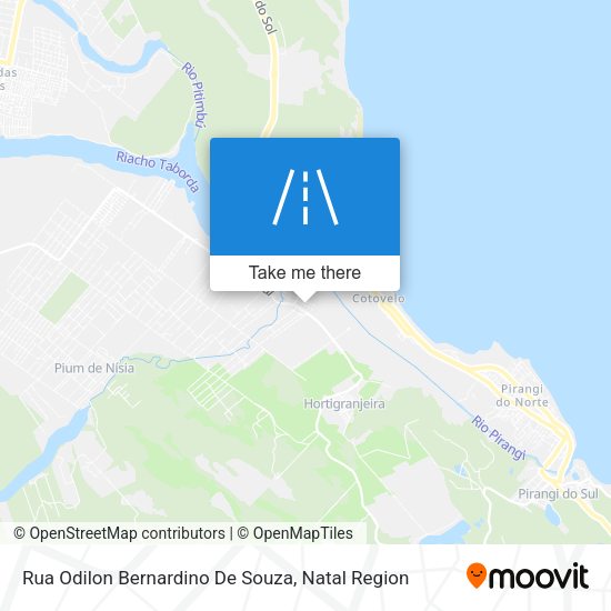 Rua Odilon Bernardino De Souza map