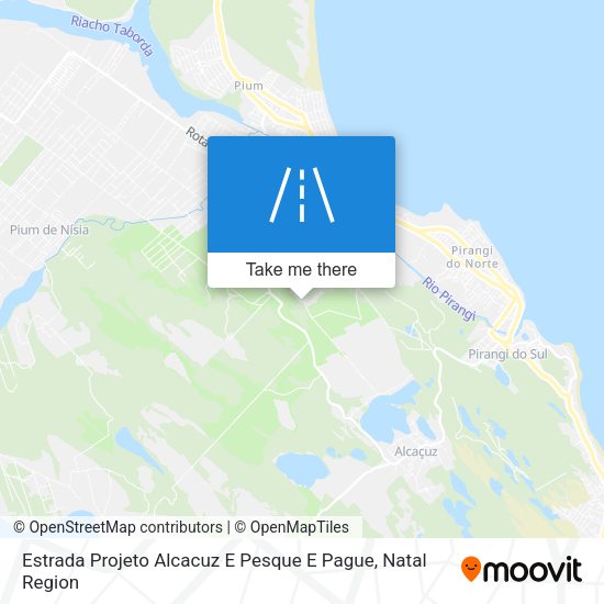 Estrada Projeto Alcacuz E Pesque E Pague map