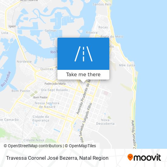 Mapa Travessa Coronel José Bezerra