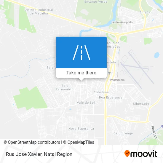 Rua Jose Xavier map