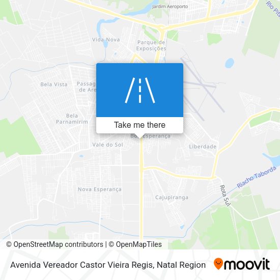 Avenida Vereador Castor Vieira Regis map