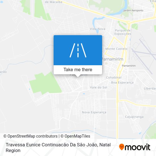 Travessa Eunice Continuacão Da São João map