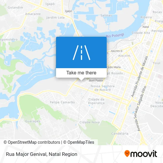 Rua Major Genival map