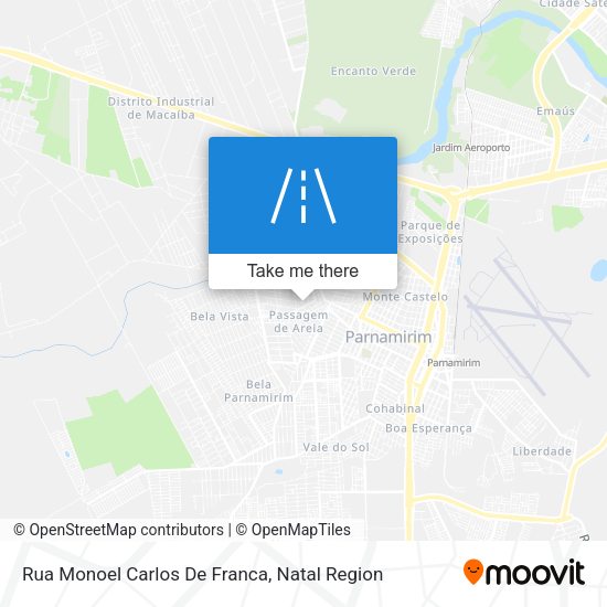 Rua Monoel Carlos De Franca map