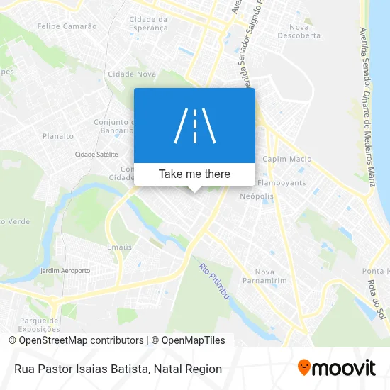 Rua Pastor Isaias Batista map